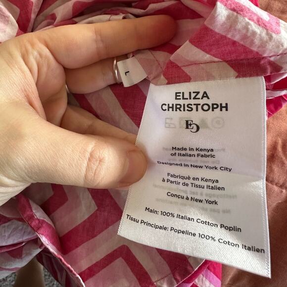 Eliza Christoph Njeri Geometric Poplin Skirt - Picture 4 of 12